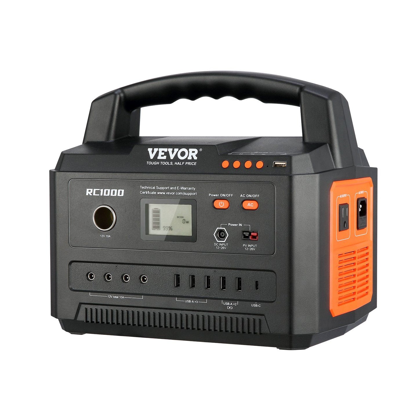 VEVOR Portable Power Station Solar Generator