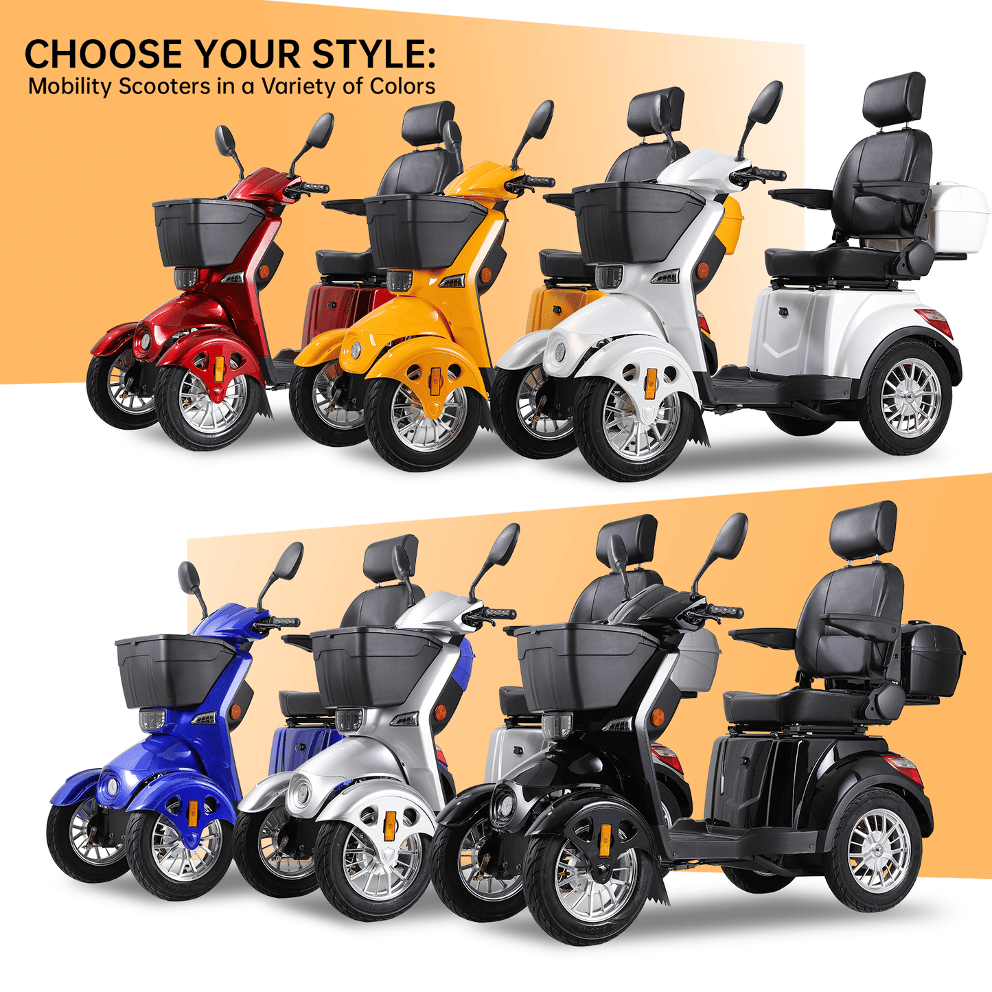 XL3D4L Electric Mobility Recreational Travel Scooter for Adults