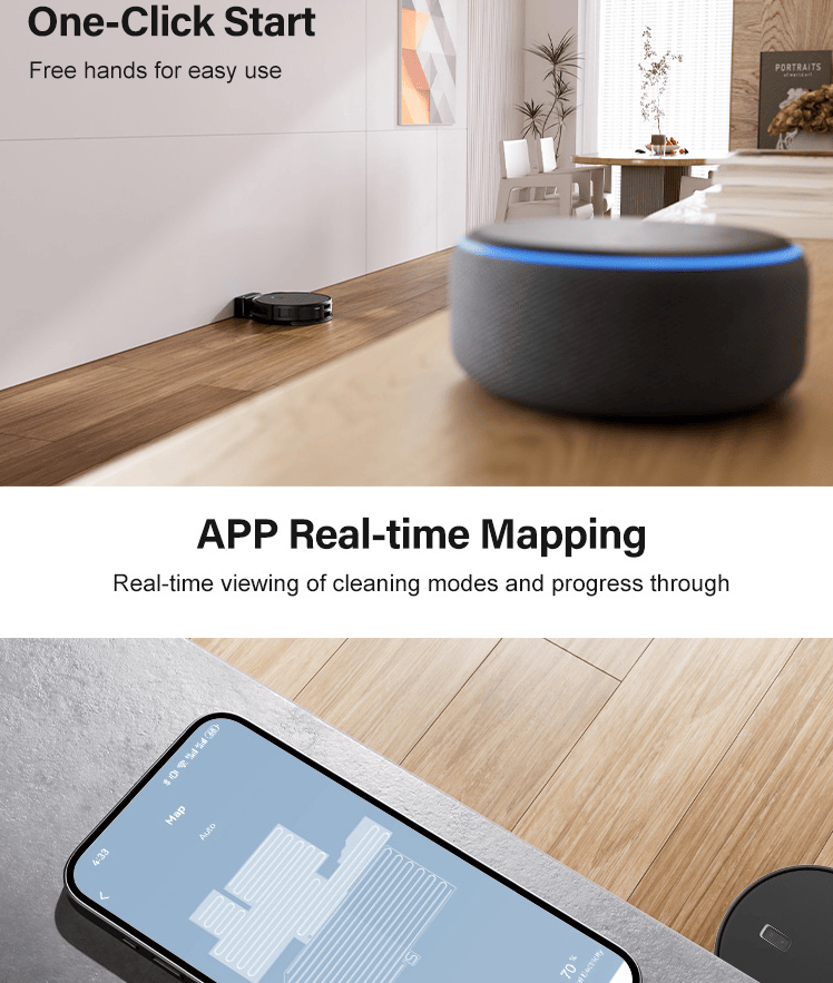 Robot powerful vacuum cleaner automatic sweeper