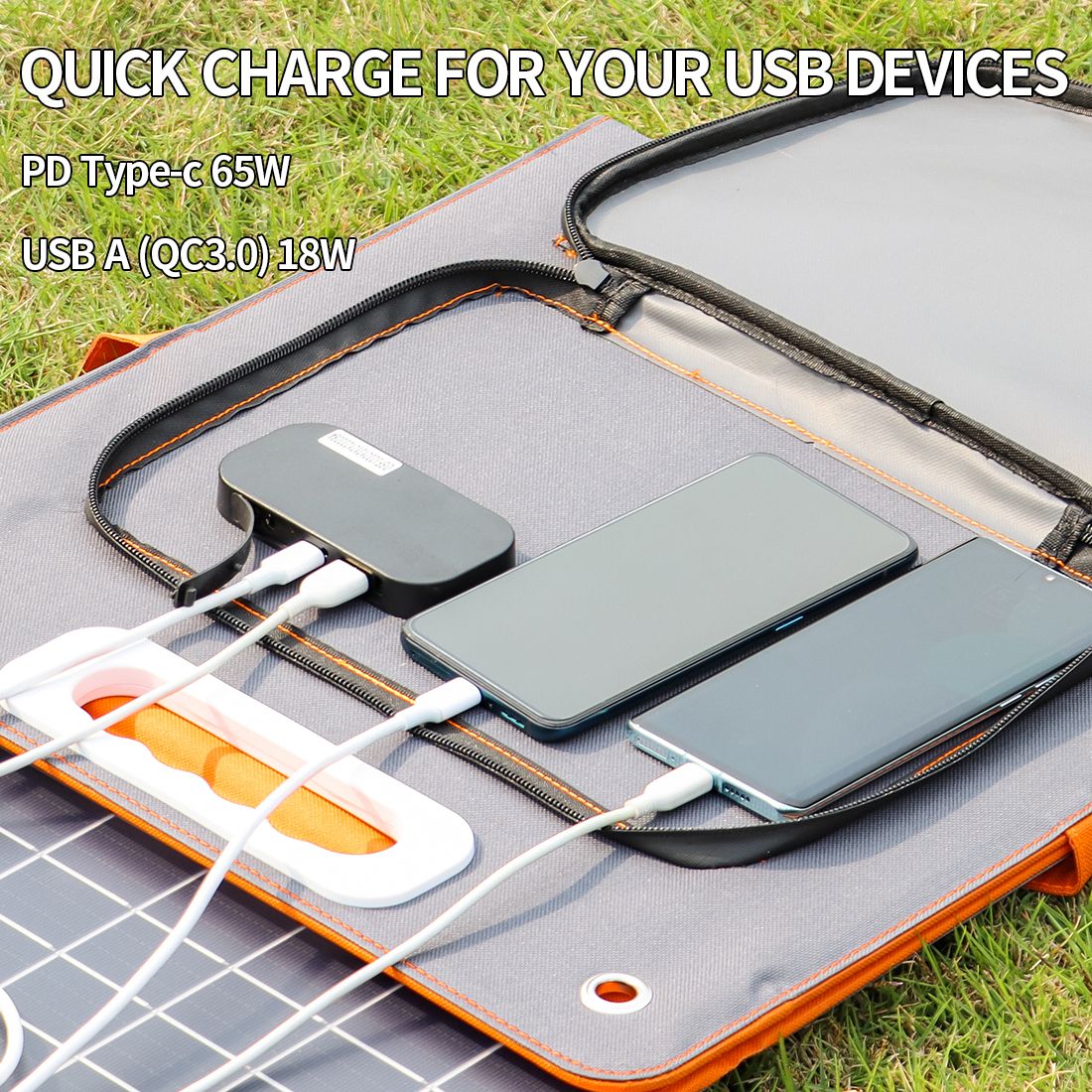 FlashFish 60000mAh Portable Power Station, 300W Solar Generator and Panel