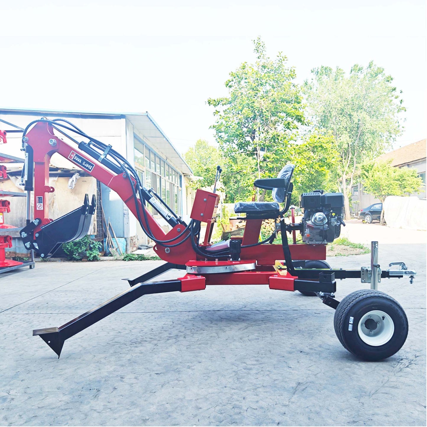 Small backhoe excavator Trench 0.016 cbm Bucket a power of 15HP