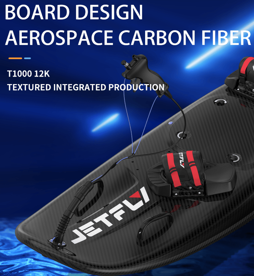 PSJF09a Gasoline engine surfboard load 150kg speed 64 km/h displacement 110CC water depth 60cm management system EFI security Pay PICC aviation grade carbon fiber,