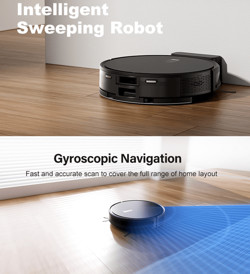 Robot powerful vacuum cleaner automatic sweeper
