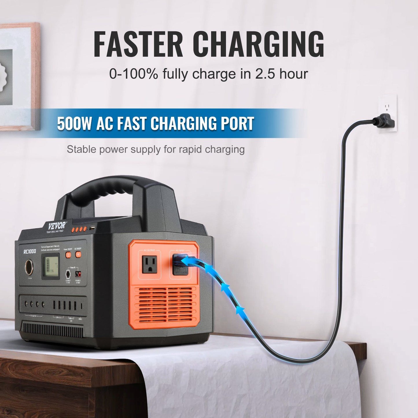 VEVOR Portable Power Station Solar Generator