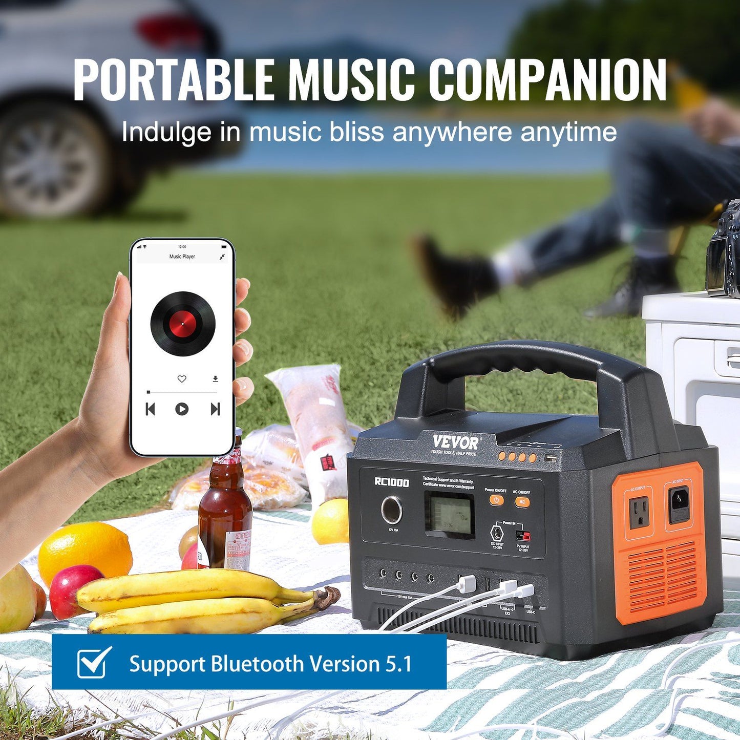 VEVOR Portable Power Station Solar Generator