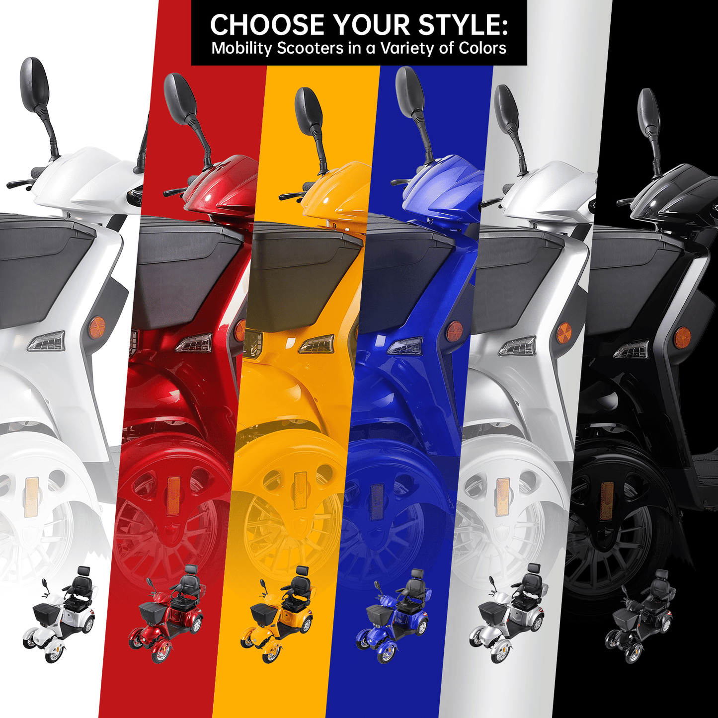 XL3D4L Electric Mobility Recreational Travel Scooter for Adults