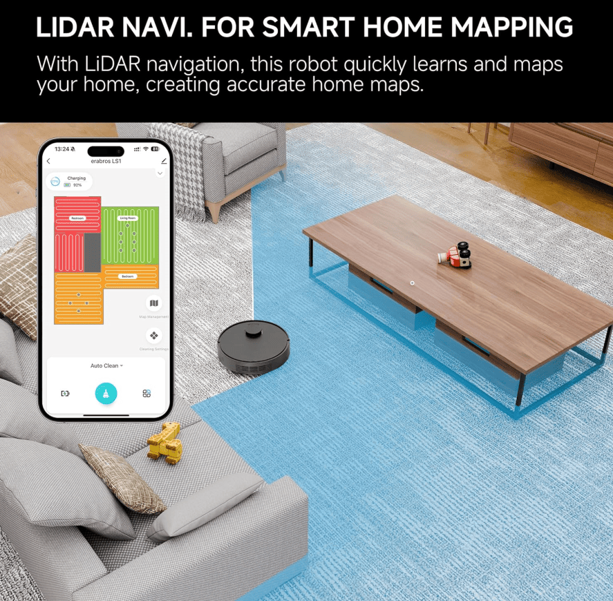Robot powerful vacuum cleaner automatic sweeper