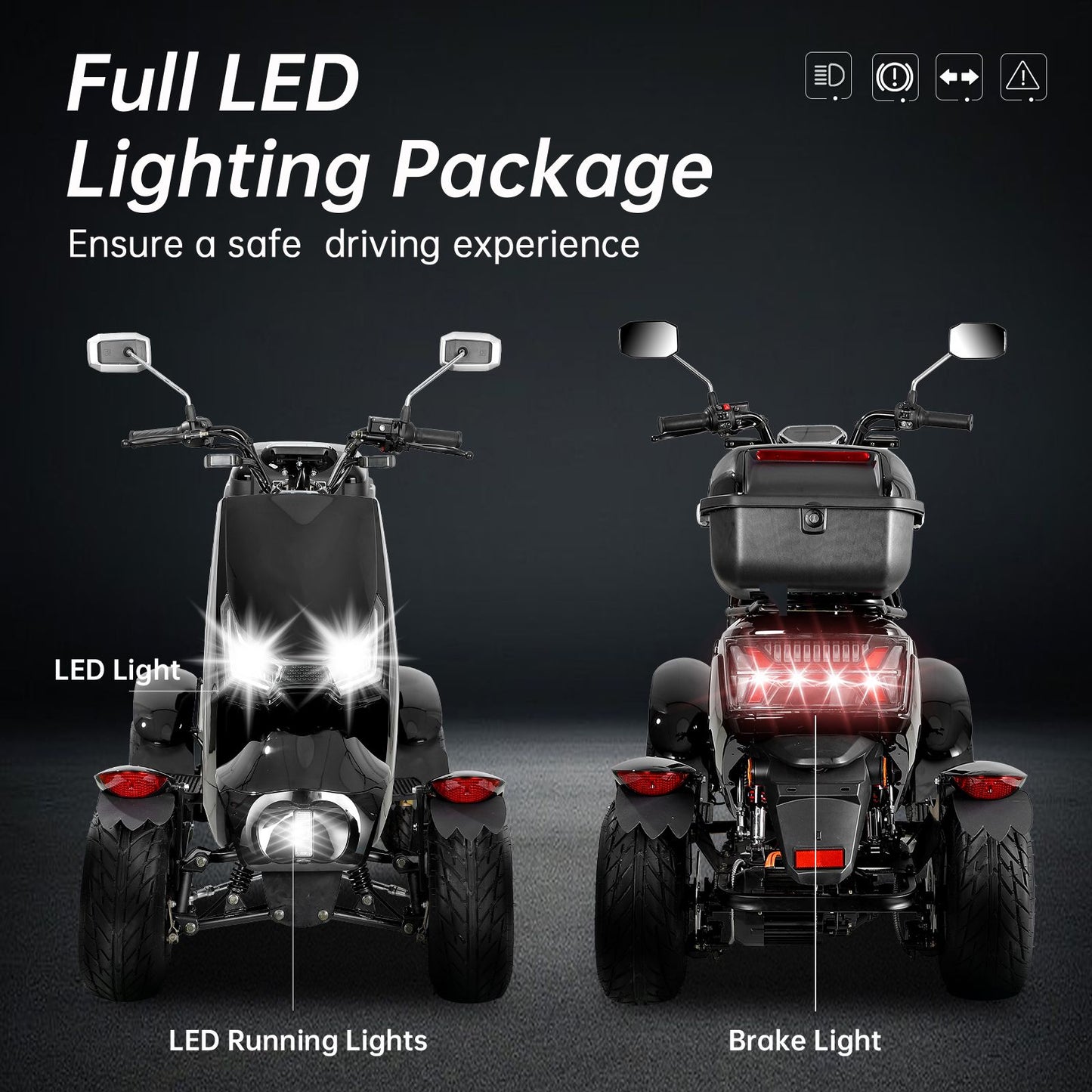 Electric Mobility Recreational Travel Scooter for Adults