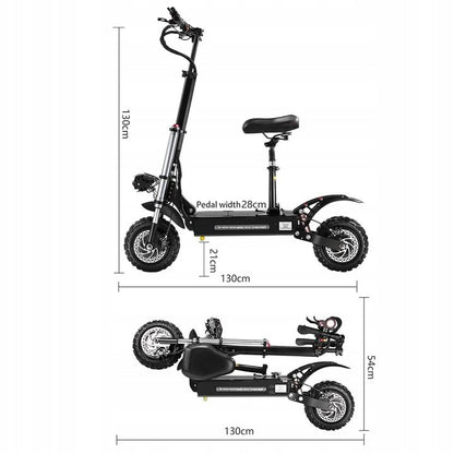 Adult Electric Scooter 3000W*2 60V 38ah 85km/h 100km High Power Electric Scooter