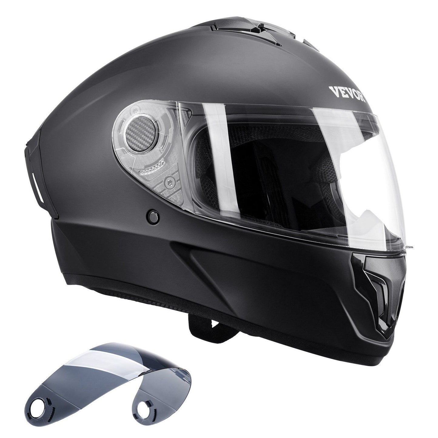 VEVOR Full Face Motorcycle Helmet Motocross Helmet with Bluetooth Communication