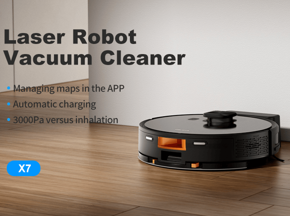 Automatic cleaning sweeper robot vacuum cleaner laser life 2.5h 32W