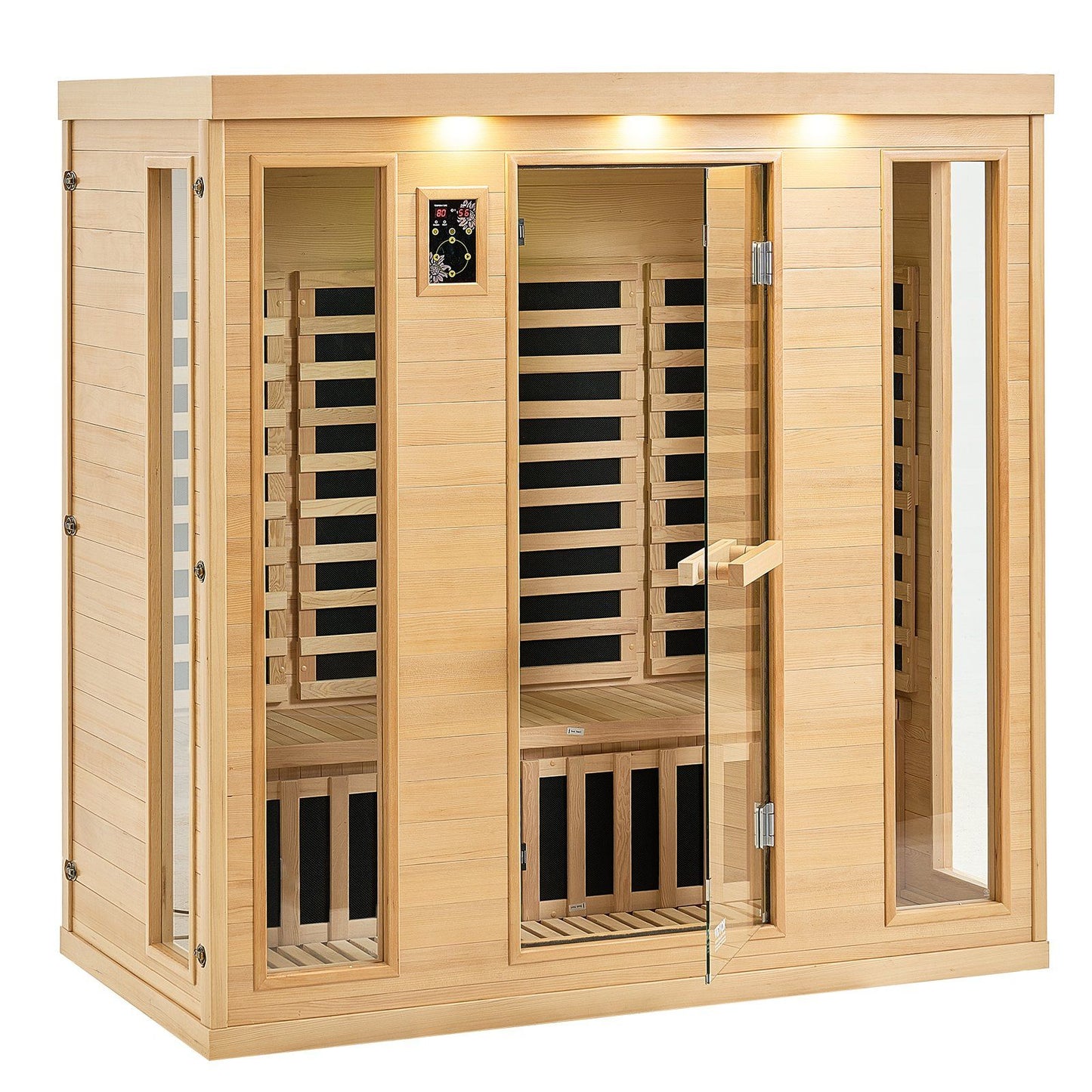 VEVOR Far Infrared Wooden Sauna Room Home Sauna Spa for 3 to 4 Person 2580W