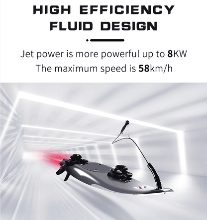 PSJF08a  gasoline engine surfboard load 120kg speed 58 km/h displacement 110CC water depth 60cm safe payment PICC carburetor aviation grade carbon fiber