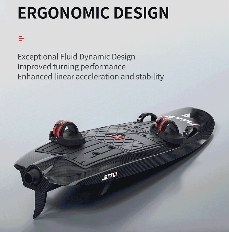 PSJF01 Electric surfboard load 150kg speed 60 km/h water depth 60cm safe payment PICC aviation grade carbon fiber, consumer grade water surfboard jet surfboard