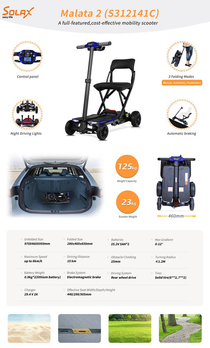 S3121-Electric folding mobility scooter