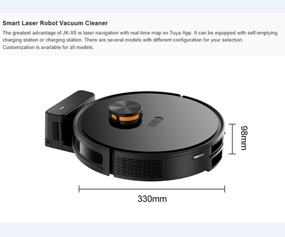 Automatic cleaning sweeper robot vacuum cleaner laser life 2.5h 32W