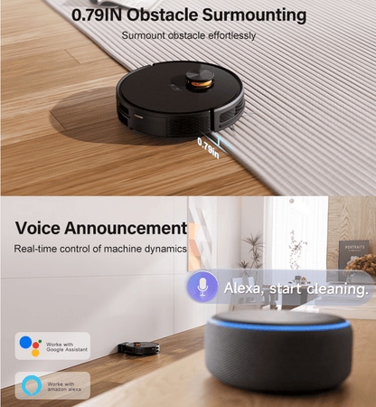 Automatic cleaning sweeper robot vacuum cleaner laser life 2.5h 32W