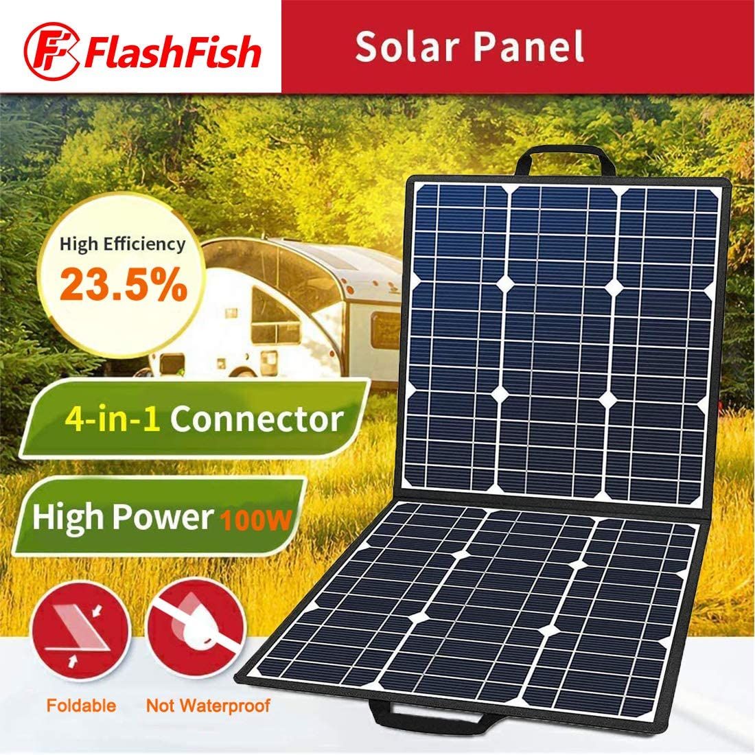 100W 18V Portable Solar Pane