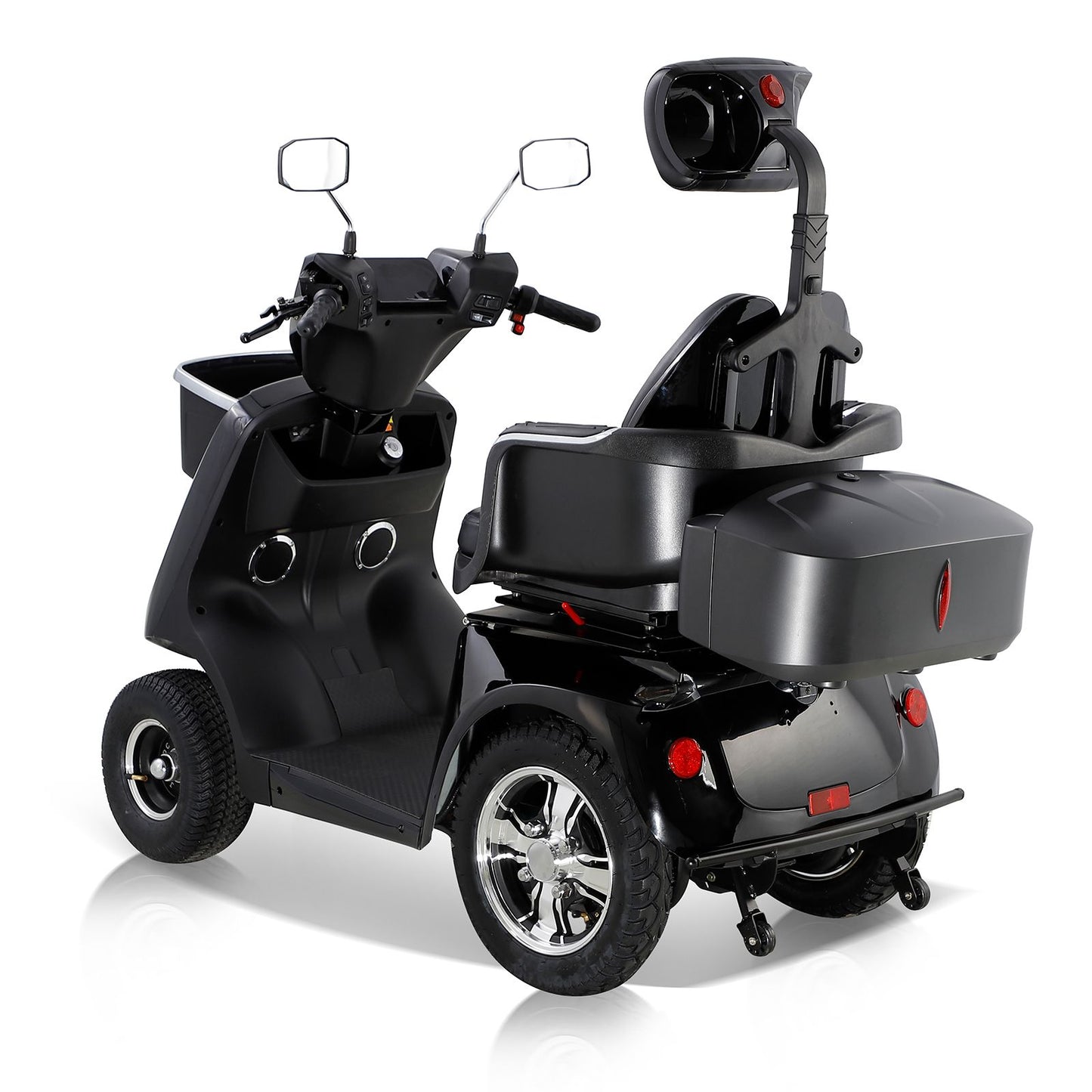 Fastest Mobility Scooter With Four Wheels For Adults & Seniors, Red 800W