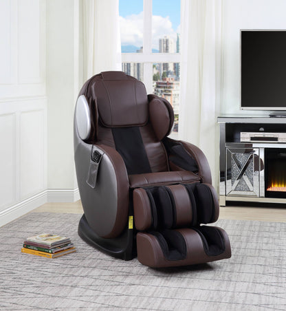 Pacari Chocolate Synthetic Leather Power 2D Massage Chair