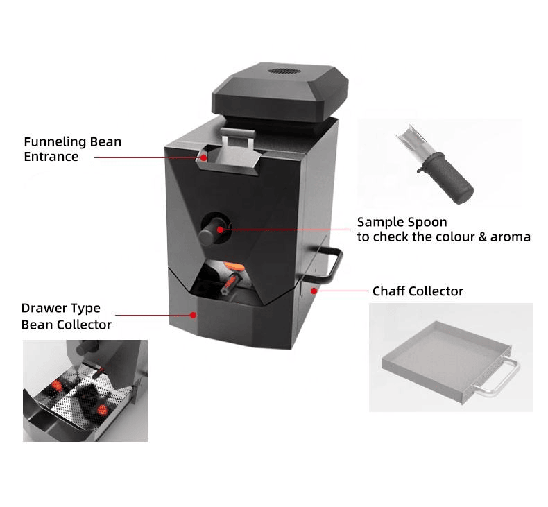 Coffee Roastery (Standard Edition), Dual System Mini Household Drum Roastery